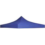 INLIFE Toit de tente de réception 3 x 3 m Bleu - Bleu