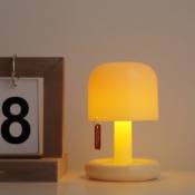 Lampe de bureau veilleuse LED USB 0,2W Lampe de chevet tactile 3D Mini lampe de table 2 heures de temps de charge 12 heures de veille