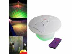 Laser moovy - projecteur laser étanche batterie - piscine-jardin - vert-rouge + télécommande