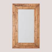 Miroir rectangulaire en bois recyclé Mirio Sklum Bois