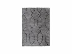 Nové - tapis d'inspiration berbère gris et noir gris et noir 170x240 cm 06904462
