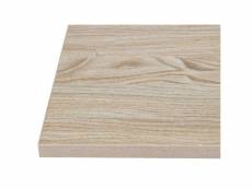 Plateau de table carré 600 mm effet bois clair - bolero