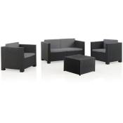 Sp Berner - Set Garden Furniture Diva Comfort Storage Graphite - Rose