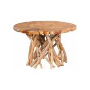 Table D'appoint Ronde radix 60cm Naturel Brillant -