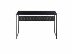Table de bureau , pieds en métal coloris noir - longueur 120 x hauteur 74 x profondeur 60 cm