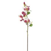 Tige de magnolia en bourgeons artificielle rose et