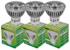 Trango Lot de 3 ampoules LED GU1003*3 GU10 - 4,2 watts