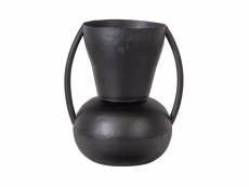 Vase en métal avec poignées SIEP 44x35x30 cm coloris noir