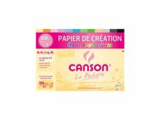 Canson pochette papier de création 12 feuilles a4 - 150 g - couleurs vives CAN3148950027566