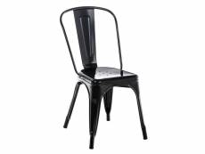 Chaise empilable en métal benedikt , noir