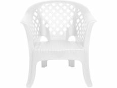 Fauteuil monobloc empilable, made in italy, 72 x 72