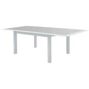 Hesperide - Table de jardin extensible Allure gris & blanc 10 places en aluminium traité époxy - Hespéride - Gris / blanc