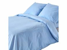 Homescapes parure de lit bleu 100% coton egyptien 200