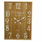 Horloge rectangulaire paris en bois cm50x70x4,5