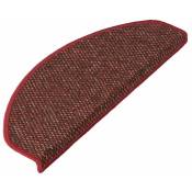 Karat - Tapis d'escalier Ponto Rouge Demi-circulaire 19 x 56 cm - Rouge