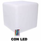 Lampe à led en plastique multicolore rechargeable cm30x30xh30