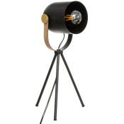 Lampe trépied Bil noir H45cm Atmosphera créateur d'intérieur - Noir
