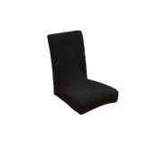 L&h-cfcahl - Housse de chaise extensible simple noire 2 pièces Protection table et chaise
