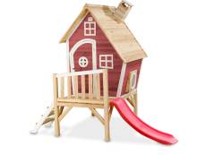 Maisonnette en bois pour enfants Fantasia 300 Rouge - Exit Toys
