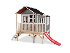 Maisonnette en bois pour enfants Loft 350 Gris - Exit