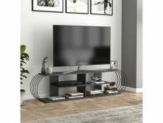 Meuble tv robertsfors 172 x 31 x 42 cm anthracite noir
