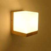 Moderne Simple Lampe De Mur En Verre Blanc De Style