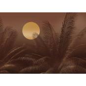 Papier peint panoramique Calypso - 350 x 250 cm de Komar marron terracotta