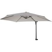 Parasol de mur Casoria, parasol déporté pour balcon ou terrasse, 3m inclinable sable - beige