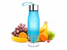 Shop-story - h2o water : la bouteille détox avec infuseur de fruits - 650ml - bleue H2O Water Blue