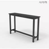 Table d'entrée console 120x40cm design bois métal