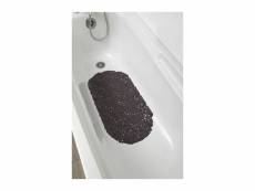Tapis fond de baignoire anti-dérapant bulles 69 x 36 cm taupe - tendance
