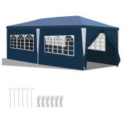 Tonnelle Pavillon Tente de Fête – Tentes de fête pour des événements festifs. pavillon de jardin et abri pour votre jardin 3x6m Bleu - Bleu - Hengda