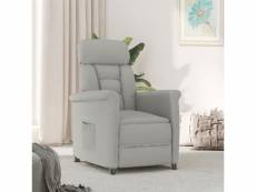 Vidaxl fauteuil inclinable gris clair similicuir daim 289766