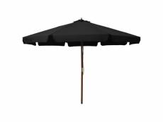 Vidaxl parasol d'extérieur avec mât en bois 330 cm