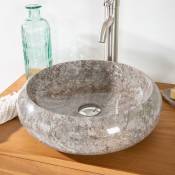 Wanda Collection - Vasque salle de bain à poser Venise gris 40cm - Gris