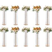 10PCS Support de Fleurs de Mariage 90 cm Porte-fleurs