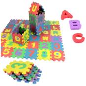 (12 x 12 cm) Puzzle Tapis Mousse Bébé,36 Pièces,Tapis