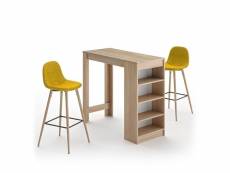 A-cocoon ensemble table et chaises chêne naturel -