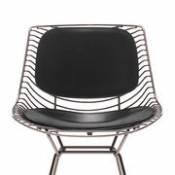 Accessoire / Set 2 coussins cuir pour chaise & fauteuil Flow Filo - MDF Italia noir en cuir