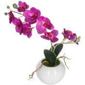 Atmosphera - Plante artificielle Orchidée en pot céramique