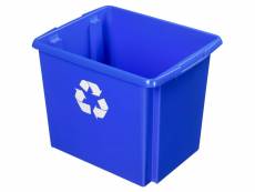 Boite de recyclage nesta box 45 litres bleu