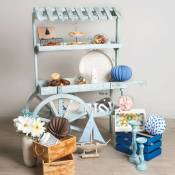 Chariots Candy Bar - Chariot Candy Bar Bois Strawberry Vieilli - Bleu Vieilli - Bleu Vieilli