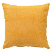 Coussin - jaune en coton 45x45 cm uni