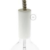 Creative Cables - Kit douille E27 en bois pour corde xl Blanc - Blanc