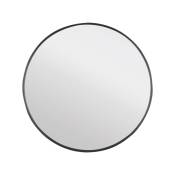 Differnz miroir rond aluminium 65 x 65 cm noir