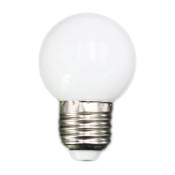 E27 Led Ampoules - E27 1w Pe Givre Led Globe Colore blanc / rouge / vert / bleu / jaune lampe 220v -1PCs(blanc)