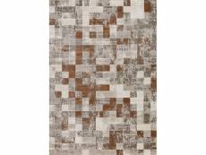 Egee - tapis à empiècement patchwork cuivre 080 x