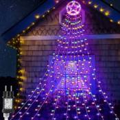 Guirlande lumineuse led Outdoor Sapin de Noël 310 led éclairage décoratif rgb - Swanew