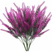 Ineasicer - 4pcs Bouquet Fleurs Artificielles Violettes