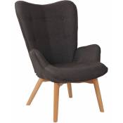 Légant fauteuil de salon élégant moderne dans le tissu Chesterfield Diverses couleurs Couleur : Gris foncé